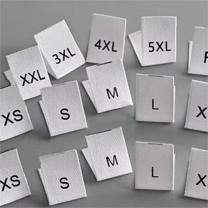 Marchio di codice stampato numero di dimensioni <span class=keywords><strong>etichette</strong></span> di <span class=keywords><strong>abbigliamento</strong></span> <span class=keywords><strong>etichette</strong></span> di formato tessuto <span class=keywords><strong>abbigliamento</strong></span> taglia etichetta di collo <span class=keywords><strong>per</strong></span> indumento in magazzino - Product Image 3