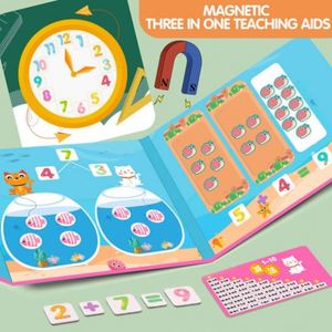 Outil d'apprentissage des nombres magnétiques 3-en-1 pour la maternelle et la 1ère année, livre d'activités, jouet pour enfants - Product Image 2
