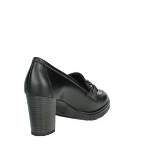 Mocassini Donna Serena con Tacco Nero 37 Larghezza Media - Product Image 3