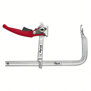 Fervi Tempered Steel Clamp For Mechanics 100mm Length Heavy Duty Metal Holding <b>Tool</b> - Product Image 2