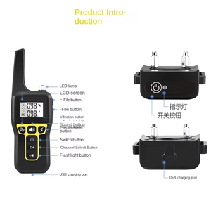 Luxuriöses Umweltfreundliches Trainingshalsband für Kleine Hunde mit Vibrations- und Schockfunktion, Fernbedienung und Kunststoffzubehör Modell PD 529 - Product Image 5