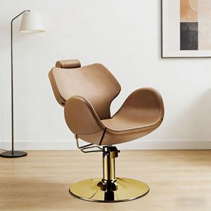Fauteuil de Salon de Luxe Inclinable pour Femme avec Repose-Pieds Doré Autonome, Design Coquille, Idéal Maquillage, Cils, Tatouage – Vente Directe Usine - Product Image 2
