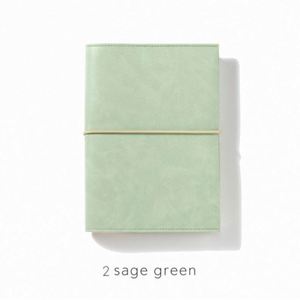 Customized Leather Hardcover Planner Notebook with Strap 100 Sheets Refillable Loose Leaf Binder Journal for <b>Gift</b> - Product Image 3
