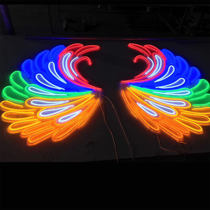 Lettres néon personnalisées Ailes d'<span class=keywords><strong>ange</strong></span> Logo d'entreprise Enseigne néon LED Bande néon pour fête Décoration de mariage Acrylique - Product Image 6