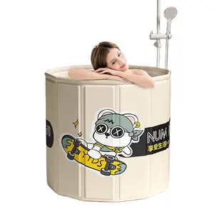 Portable Inflatable Plastic Ice Bath Tub Travel Potty for Recovery Cold Plunge Therapy for Age 0-12 Months