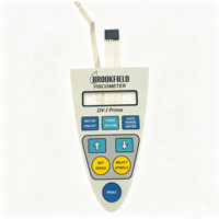 Autocollant de panneau de boutons à membrane pour viscosimètre à cône Bollflie CAP2000+ avec fonctions RUN/ESCAPE, en stock