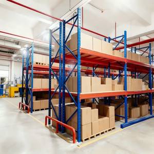 산업용 고층 중량급 강철 팔레트 랙 부식 방지 고하중 저장 선반 스테레오 용량 확장 디자인 - Product Image 1