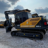 Vente Flash : Excavatrice d'occasion HYUNDAI 150-9S d'origine, en excellent état, puissance élevée, pour travaux de terrassement et de construction