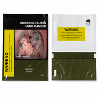 Sachets en plastique personnalisés pour tabac à rouler, emballage de tabac, 25g, 30g, 50g, 100g avec fermeture éclair, vente en gros
