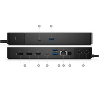 Base de Conexión Thunderbolt 4 para Dell WD22TB4, Adaptador de Corriente de 180W, Interfaz Tipo C para Laptop, Monitor, Hub USB C