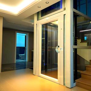 Ascenseur hydraulique en verre pour maison, villa, usage <span class=keywords><strong>commercial</strong></span> et résidentiel, intérieur/extérieur, 3 étages, petit format, 2 à 4 personnes, ascenseur à vide - Product Image 2