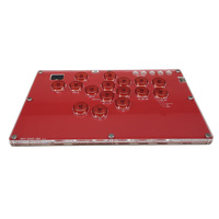 Manette de jeu Arcade Hitbox sans levier pour PC, PS4/PS3/PS5/Switch/Steam, accessoires de clavier de jeu, en acier inoxydable CNC usiné par électroérosion à fil
