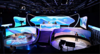 Mur vidéo COB à micro-LEDs intégrés 16 bits, gris uniforme haute fidélité, sans joint de couleur pour studio de diffusion TV, fourni par l'usine Yizhicai