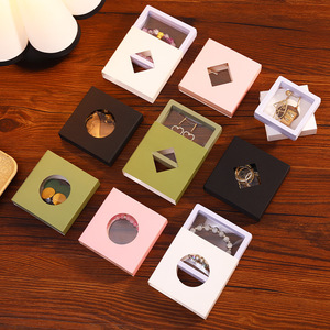 Square Jewelry Storage <b>Box</b> Plastic Transparent Inner Packaging For Bracelet <b>Earring</b> Display <b>Gift</b> Set - Product Image 2