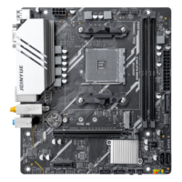 Carte mère JGINYUE B450M DDR4 M-ATX pour ordinateur de bureau, compatible avec les processeurs des séries AM4 1000, 2000, 3000, 4000, 5000