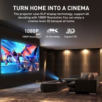Proyectores Portátiles P12 Más Recientes, 16G, Android 9.0, 4K, 3D, 1080p, Videojuegos Full HD, WiFi 5G, BT4.2