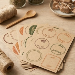Las delicias artesanales de YSB lucen mejor envueltas en auténticas pegatinas de papel kraft en tonos tierra. - Product Image 1