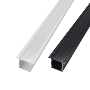 Profil <span class=keywords><strong>Led</strong></span> noir 2020A profilé en alliage d'aluminium 6063 encastré plafond en béton a mené la lumière linéaire - Product Image 6