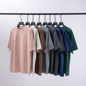 เสื้อยืดวินเทจผู้ชายทรงโอเวอร์ไซส์ผ้าคอตตอนฟอกย้อมสีแบบแอซิดวอช ยี่ห้อ YQ Wholesale  สามารถปรับแต่งได้ตามต้องการ - Product Image 1