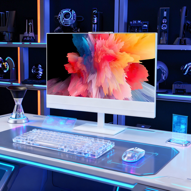AIO PC Gaming Setup Touch Screen Computer SSD RTX5090 Gamer Desktop 24/27INCH AMD LED All in One PC