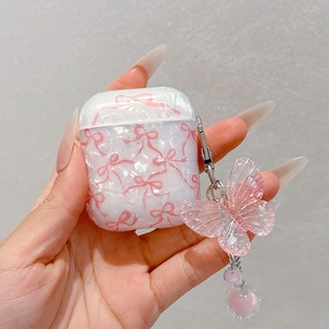 Bonita funda protectora con lazo rosa para <span class=keywords><strong>Airpods</strong></span>, accesorios para auriculares de cuarta generación compatibles con Pro2/3ª generación - Product Image 5