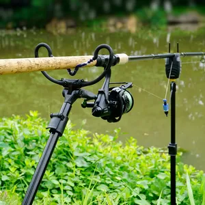 Hirisi Repose-canne en caoutchouc avec émerillon pour pêche à la <span class=keywords><strong>carpe</strong></span>, filetage universel 3/8 pouces, accessoire pour rod pod et piquet de berge, pour la pêche à la grande <span class=keywords><strong>carpe</strong></span> AC301 - Product Image 6