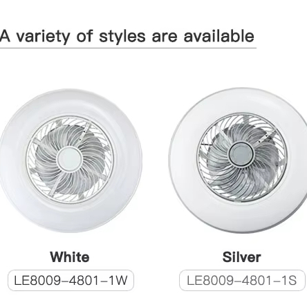 Moisture-proof Metal Mute Motor Remote Control Dc Indoor Home LED 22 Inch Modern LED Ceiling Fan With Light