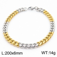 Nuevo Diseño, Fabricante Chino, Pulseras de Acero Inoxidable Estilo Hiphop Miami Cubano para Hombre y Mujer