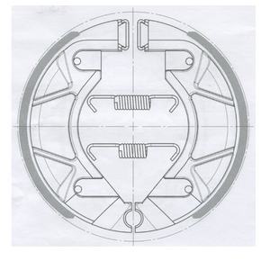 อะไหล่รถ<span class=keywords><strong>จักรยานยนต์</strong></span>จีนโรงงานรองเท้าเบรกอุปกรณ์เสริมรถ<span class=keywords><strong>จักรยานยนต์</strong></span>ใช้สำหรับยามาฮ่า<span class=keywords><strong>ฟี</strong></span><span class=keywords><strong>โน่</strong></span> CRIPTON T115D - Product Image 1