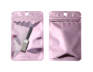 Metal Color Resealable <b>Bags</b> Colored Jewelry or Food Resealable <b>Bags</b> <b>Makeup</b> Self-sealing <b>Bags</b> with <b>Transparent</b> Front - Product Image 3