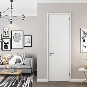 Puerta de PVC de Alta Calidad, Laminada, Resistente al Agua, Puerta de Madera y Plástico Compuesto <span class=keywords><strong>para</strong></span> Interiores, Puerta WPC <span class=keywords><strong>para</strong></span> Apartamentos - Product Image 1
