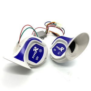 Sirena Eléctrica Digital de 2 Vías ABS, Bocina de Aire con Sonido de Caracol, 18 Sonidos Mágicos, Bocina Multisonido, <span class=keywords><strong>Altavoz</strong></span> para <span class=keywords><strong>Auto</strong></span> - Product Image 1