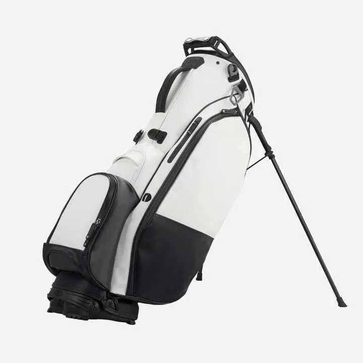 Tas Golf PLAYEAGLE tinggi yang dapat ditarik tas Golf berisi setengah Set klub Golf kulit tas berdiri Golf tas luar ruangan untuk pria