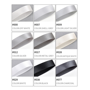 Tersedia 4cm pita poliester hitam pita kotak pembungkus Hadiah mewah pita Satin kustom hitam - Product Image 2