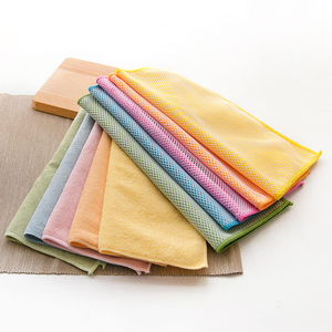 Chiffon de nettoyage en microfibre super absorbant en polyester doux et écologique pour le polissage de la cuisine, avec design en maille - Product Image 4