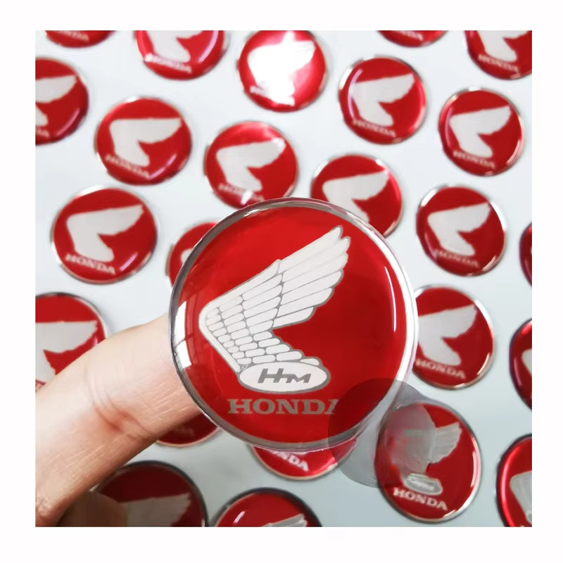 Ejemplo de pegatinas de resina personalizadas tipo domo A1