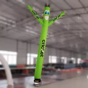 Venta caliente publicidad personalizada tubo hombre deportes al aire libre payaso gigante publicidad inflable cielo aire bailarina