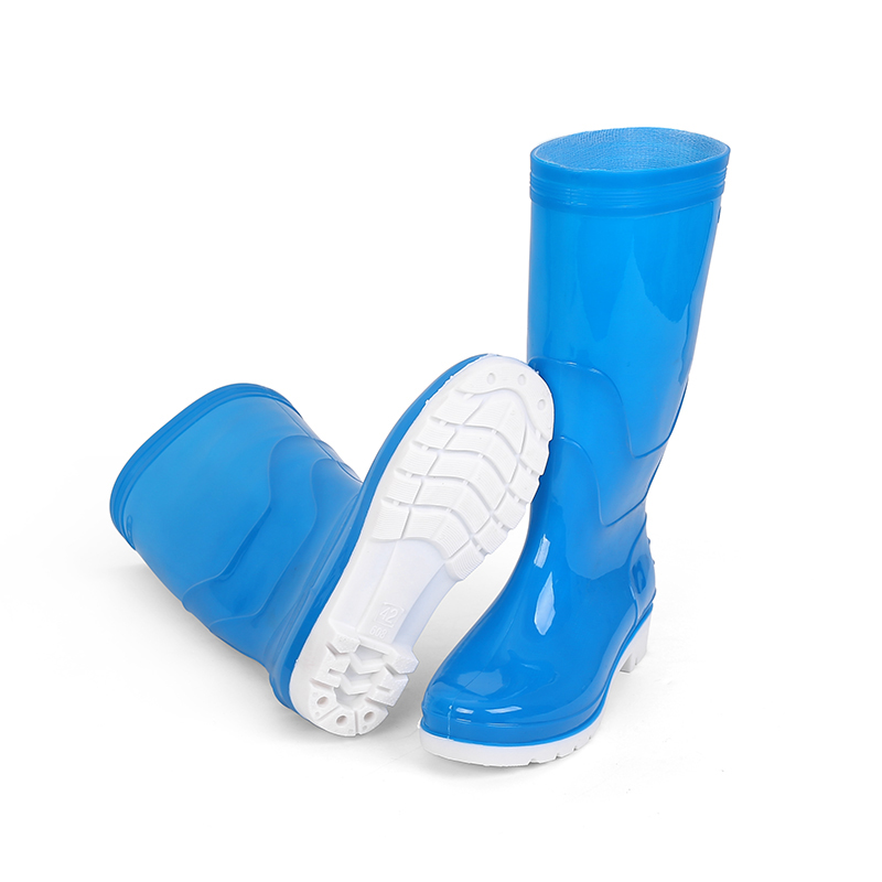 Blue with white sole