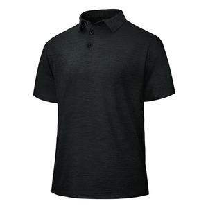 Chemises de sport à manches courtes pour hommes, à séchage rapide, anti-transpiration, motif uni, t-shirt d'été pour hommes, OEM/ODM - Product Image 2