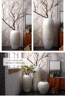 Vase de fleur chinois en porcelaine, grand vase nordique en céramique, à haute température, nouveau style, décoration