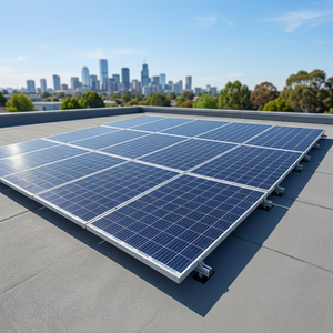 Système de montage de panneaux solaires en aluminium de qualité supérieure pour l'installation sur toiture avec support d'angle réglable - Product Image 1