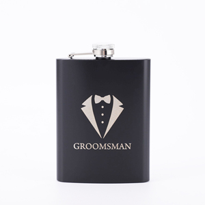 Chất lượng cao màu đen khắc tùy chỉnh 8 oz rượu cổ điển rượu da bọc Hip <span class=keywords><strong>Flask</strong></span> Bộ quà tặng - Product Image 6