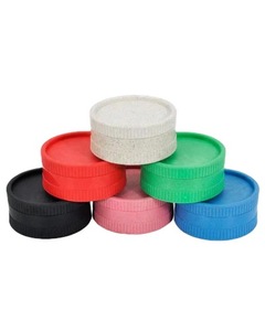 Broyeur à herbes manuel biodégradable 2 couches 55 mm en fibres végétales, personnalisable avec logo, pour herbes sèches – Vente en gros à prix abordable - Product Image 3