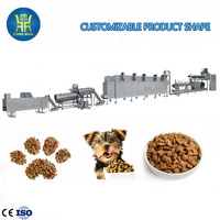 Machine de fabrication d'aliments pour animaux de compagnie entièrement automatique en forme de cœur, machine d'extrusion à la vapeur de haute qualité pour la production d'aliments secs pour animaux