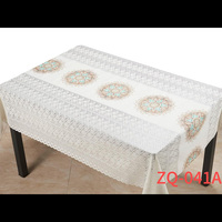 Nappe de table en PVC plastique imprimé, motif feuilles gaufrées, design moderne et luxueux, imperméable, en rouleau, pour la décoration de cuisine, les mariages et les événements