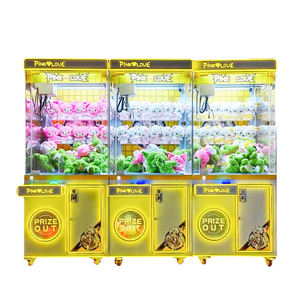 Máquina de garras mini rosa operada con monedas, linda máquina de atrapar muñecos de peluche, juego de arcade para interiores, decoración para dormitorio de niñas - Product Image 1