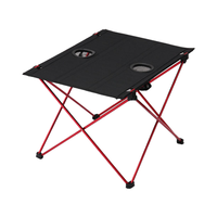 Grande table de pique-nique perforée en alliage d'aluminium pour l'extérieur