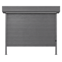 Porte à enroulement en acier sur mesure résistante au vent avec isolation optionnelle pour atelier, entrepôt, centre commercial