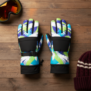 Gants de ski d'hiver pour femmes coupe-vent compatibilité avec écran tactile résistant au froid gants chauds épaissis remplis de duvet pour le snowboard - Product Image 1