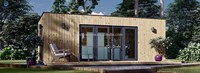 Maison modulaire préfabriquée Maisons à plat Grand-mère Maisons plates préfabriquées Australie Jardin de luxe Pod Maison préfabriquée à un étage Cabines extérieures
